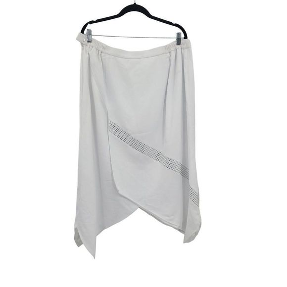 Vintage 80's Lisa Renee Bridal Skirt Set 18W White‎ Rhinestones 2pc Elvis Vegas - Picture 5 of 17